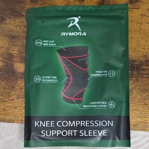 Black Knee Compression Support Sleeve